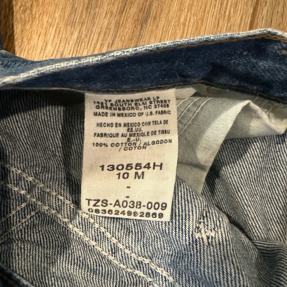 vintage denim straight leg riders